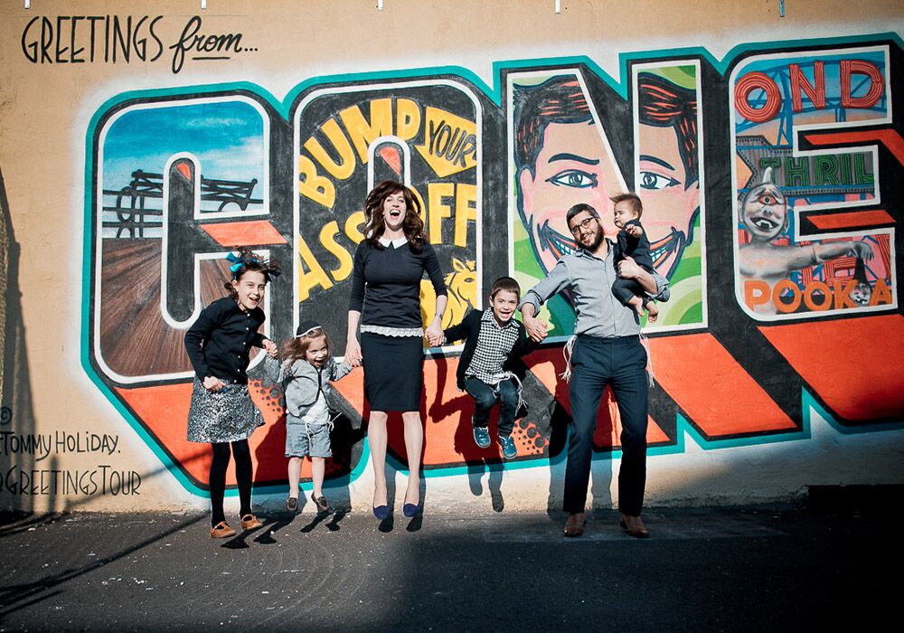 Family Portraits before Upsherin at Coney Island Beach -